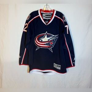 Reebok Columbus Blue Jackets #72 Bobrovsky Home Hockey Jersey Small